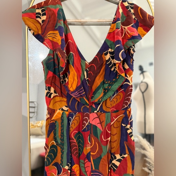 FARM Rio Colorful Leaf Print Jumpsuit - Picture 7 of 10